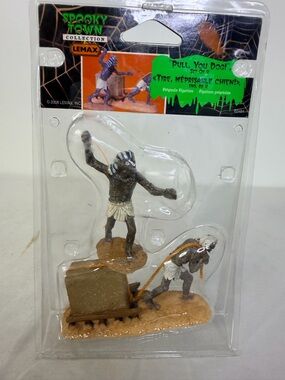 Lemax Spooky Town Pull You Dog 2008 Halloween Figurines NIP